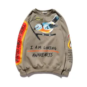 YE 'I Am Loving Awareness' Cotton Sweatshirt