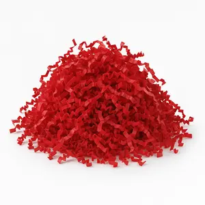 Vibrant Red Crinkle Shred Paper for Gift Wrapping Vibrant Red Crinkle Shred Paper for Gift Wrapping