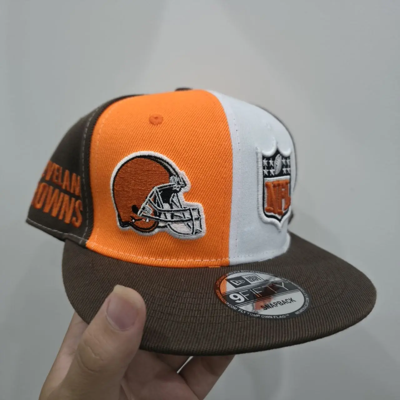New era Gridiron Football Culture Split Panel Snapback Collection | Premium Structured High Crown Flat Brim Hat | Multi Color Varsity Stadium Wear new
