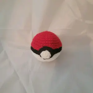 Handmade Pokeball Plushie - Soft & Squishy - Crochet - Perfect for Kids