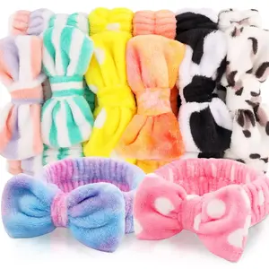 8pcs Spa Headband, Cute Small Bulk Gifts for Women, Stocking Stuffers for Teen Girls, Skincare Makeup Face Wash Headband, Hair Accessories, Party Favors Gift Basket Stuffers, Mothers Day Gifts