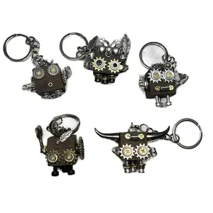 MeowLight eowLight Handmade Steampunk Robot Keychain