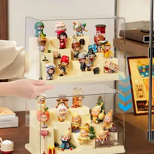 Mini Toy Display Stand, Building Block Storage Box, Modular DIY Transparent Acrylic Dustproof Display Cabinet, Doll Display Rack