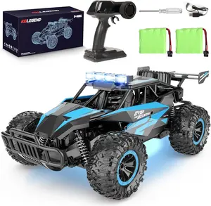 kolegend Remote Control Car, 2.4GZh High Speed 20km/h RC Monster Trucks 30+min with LED Headlight and Rechargeable Battery for Boys Girls Kids drift