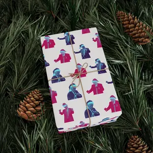 Trump 2025 Dancing YMCA with Santa Hat Christmas Wrapping Paper , Best of gift, Meaningful gift,Wrapping Paper 2025.(Get 1 paper cutter when buying any 5 rolls)