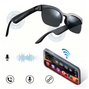 Smart Glasses, Wireless Headphone Smart Glasses for Listening To Music, Voice Calling，Full UV Protection, Bluetooth-compatible Fast Pairing, Multifunctional Smart Glasses, Suitable for Men & Women