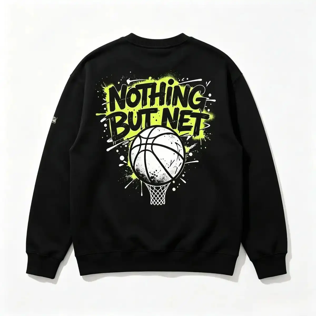 🏀 Nothing But Net Crewneck | Swish NBN Graffiti Basketball Sweatshirt