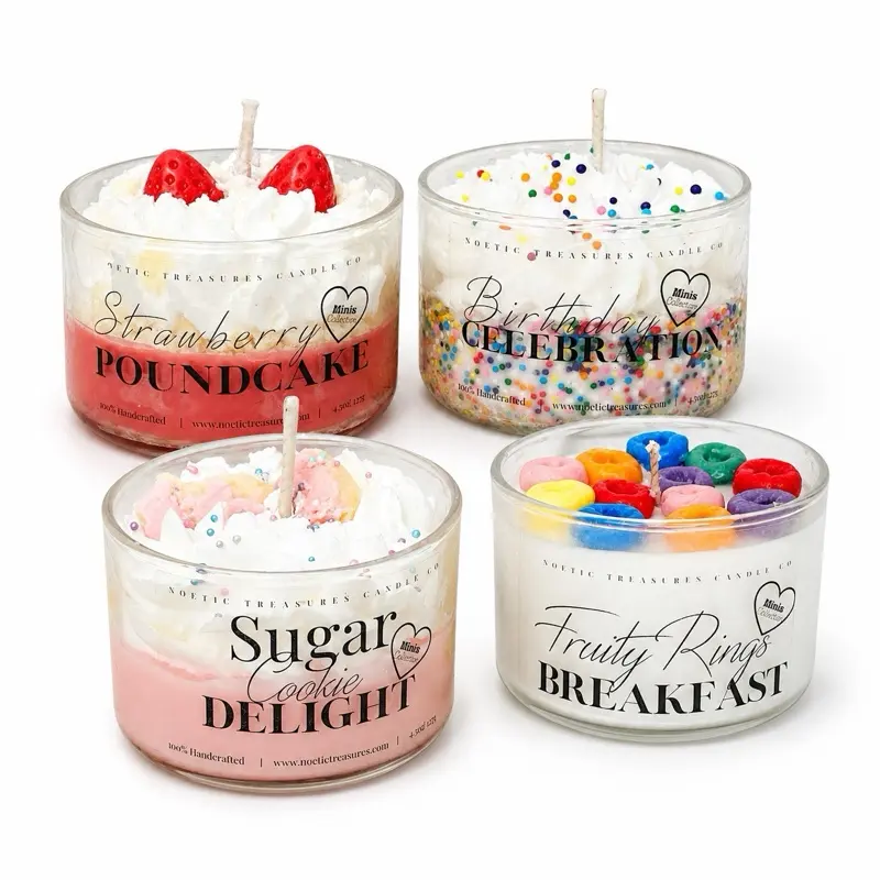 Mini Dessert Halloween Candles, Fragrance Aroma Scent Candles for Room Decor Home Supplies Home Decorations