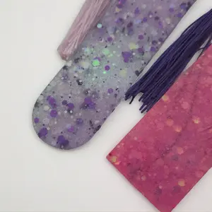 Glow in the Dark Glitter Bookmarks and Page Holders Handmade Resin Bookish Merch Unique Sparkle Reading Experience