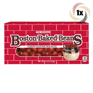 1x Pack | Boston Baked Beans Original Candy Coated Peanuts Theater Box | 4.3oz