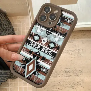 Phone case: High Bamboo Brown Vintage Pattern TPU Shockproof Full-Body Protective Case Compatible with Apple iPhone 6/7/8/X/Xs/Xr/Xs Max/11/12/13/14/15/16 Pro Max