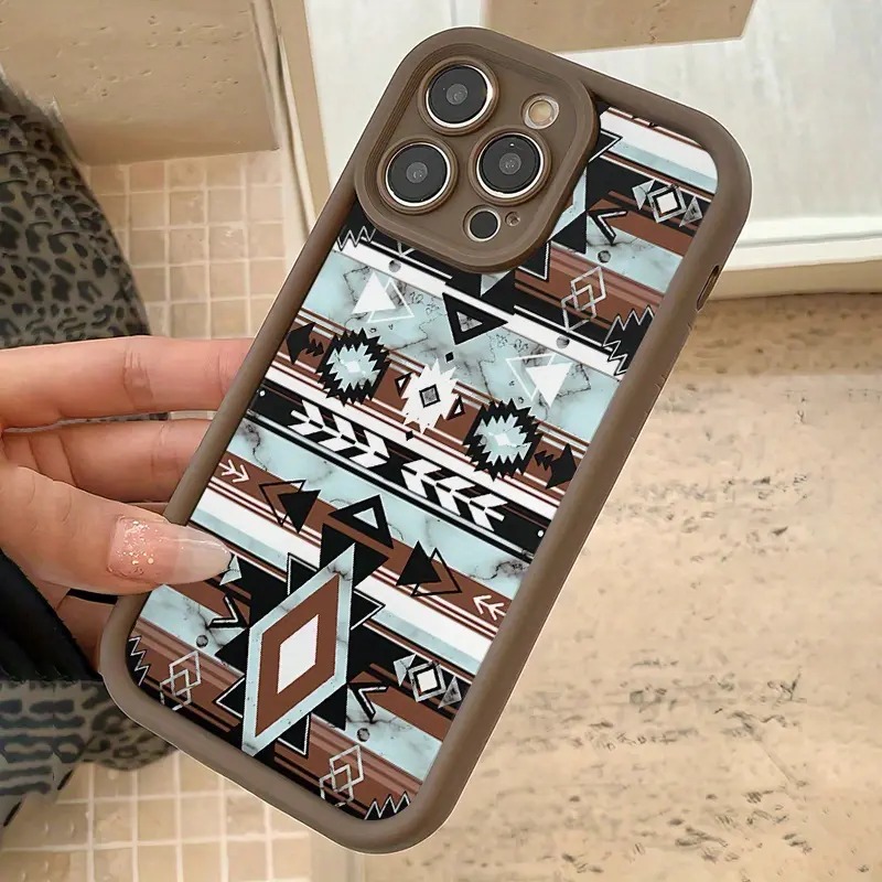 Phone case: High Bamboo Brown Vintage Pattern TPU Shockproof Full-Body Protective Case Compatible with Apple iPhone 6/7/8/X/Xs/Xr/Xs Max/11/12/13/14/15/16 Pro Max