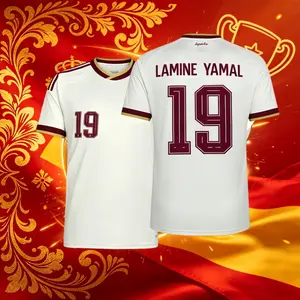 2026 Spain Home And Away Red And White 19# Lamine Yamal 20# Pedri Short And Long Sleeve Soccer Jersey Fans Version