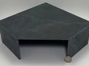 Slate Cave Bottomless Hide 10x10x4" for Fish, Snake, Reptile, Turtle, Bearded Dragon, Aquarium, Gecko, Cichlid, Pleco