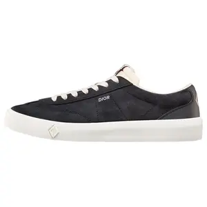 DIOR B101 Deep Blue Sports Shoe - Classic Design with Matte Cowhide CD Diamond & Dior Logos White Rubber Outsole