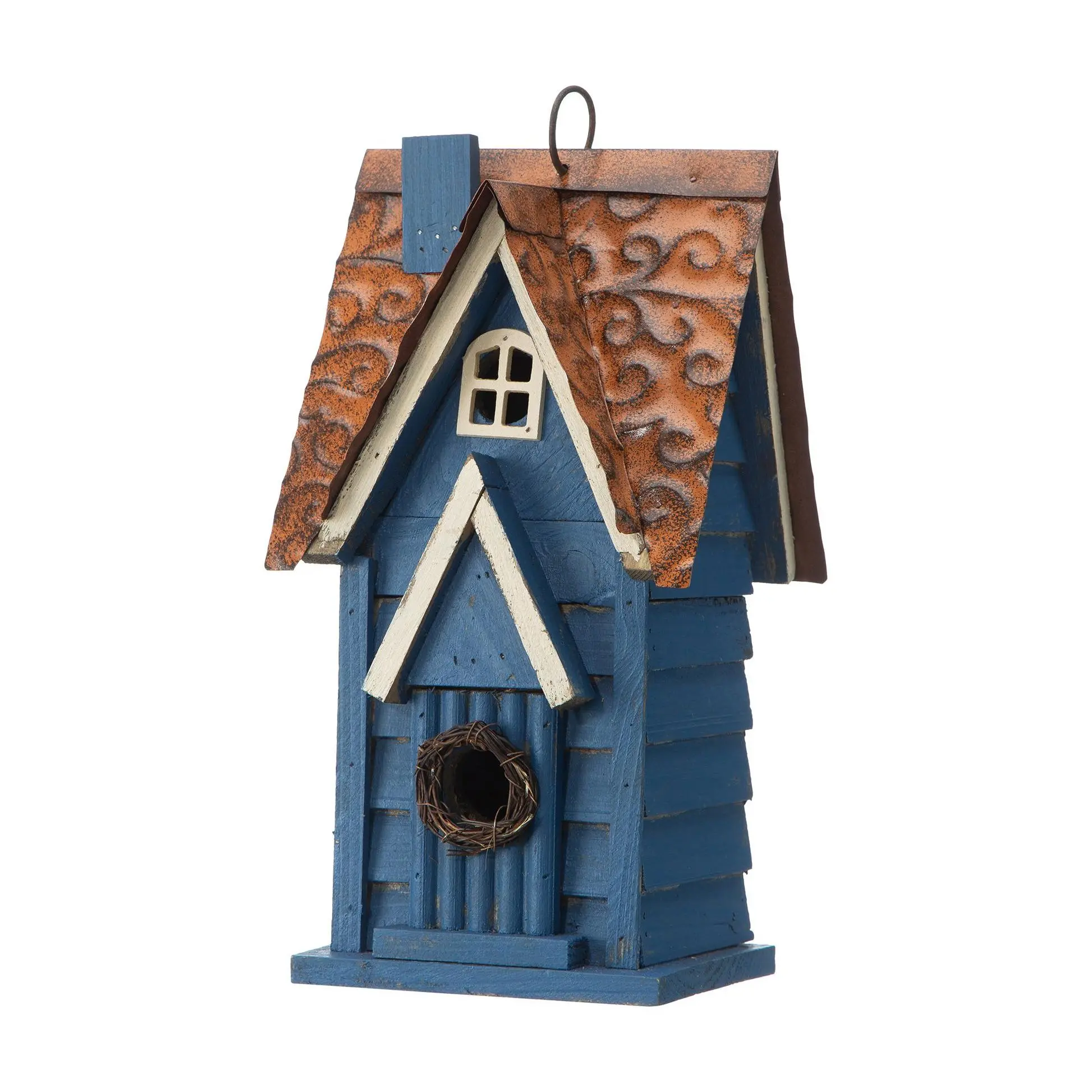 Glitzhome 12"H New England Cottage Wood Birdhouse Glitzhome 12"H New England Cottage Wood Birdhouse