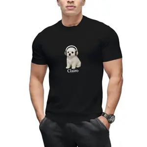 Clairo Dog Puppy Headphones T-Shirt Tee Merch  Y2k Cute Trend Gift Graphic Casual Classic