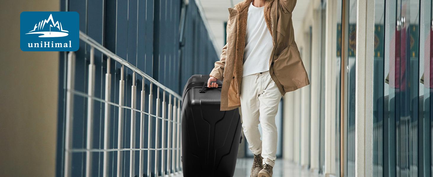 UNIHIMAL Full Hard Case Golf Travel Bag with Wheels, Travel Case - Ultimate Protection, Waterproof & Durable, Specially Designed for Airline Transport