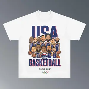 LEBRON'S T-shirt USA Basketball Olympic 2024, Hiphop Retro Vintage 90s Graphic Basketball Shirt, Basketball Fan, Team USA 2024 Shirt Clothing Menswear