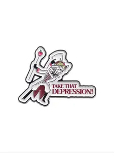 Cartoon Design Brooch, Cute Letter Pattern Pin, Fashion Accessories for Men & Women, Trendy All-match & Exquisite Brooch for Birthday Gift, Flower Brooch Pin