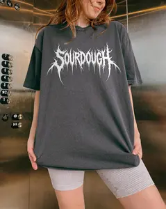 Sourdough Black Metal Shirt | Funny Emo Gothic Baker Tee, Sourdough Gifts