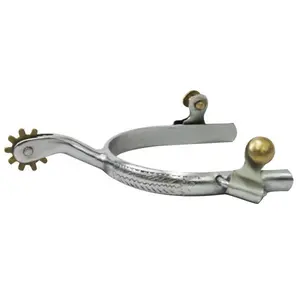 Engraved Men's Chrome Plated Spur