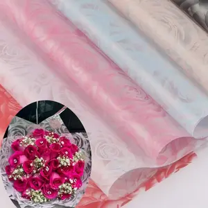 20 pieces of rose printed gift wrapping paper, suitable for holiday, Valentine's Day, Easter, Mother's Day, wedding and carnival gift wrapping paper, flower wrapping paper, wrapping paper, bouquet supplies, gift wrapping paper, Bouquet wrappers