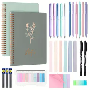 Inspirational Christian Gifts for Women Prayer Bible Supplies Journal Church Notes Notebook Cute Preppy Aesthetic Hardcover Spiral Notebooks with Pens Markers and Stickers