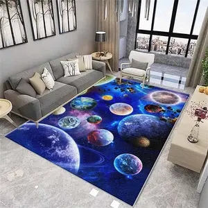 A Planet Home Rug, Home Decorative Rug, Machine Washable Fade Resistant Rug, Soft and Durable, Suitable for Holidays and Any Space Area, Including Hotels, Offices, Sofas, Bedside, Kitchens, Laundry Rooms, Hallways, Porches, Doorways, Stairways, etc.