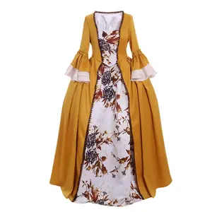 Outlander Claire Inspired Costume - Elegant Tudor Style Yellow Gown