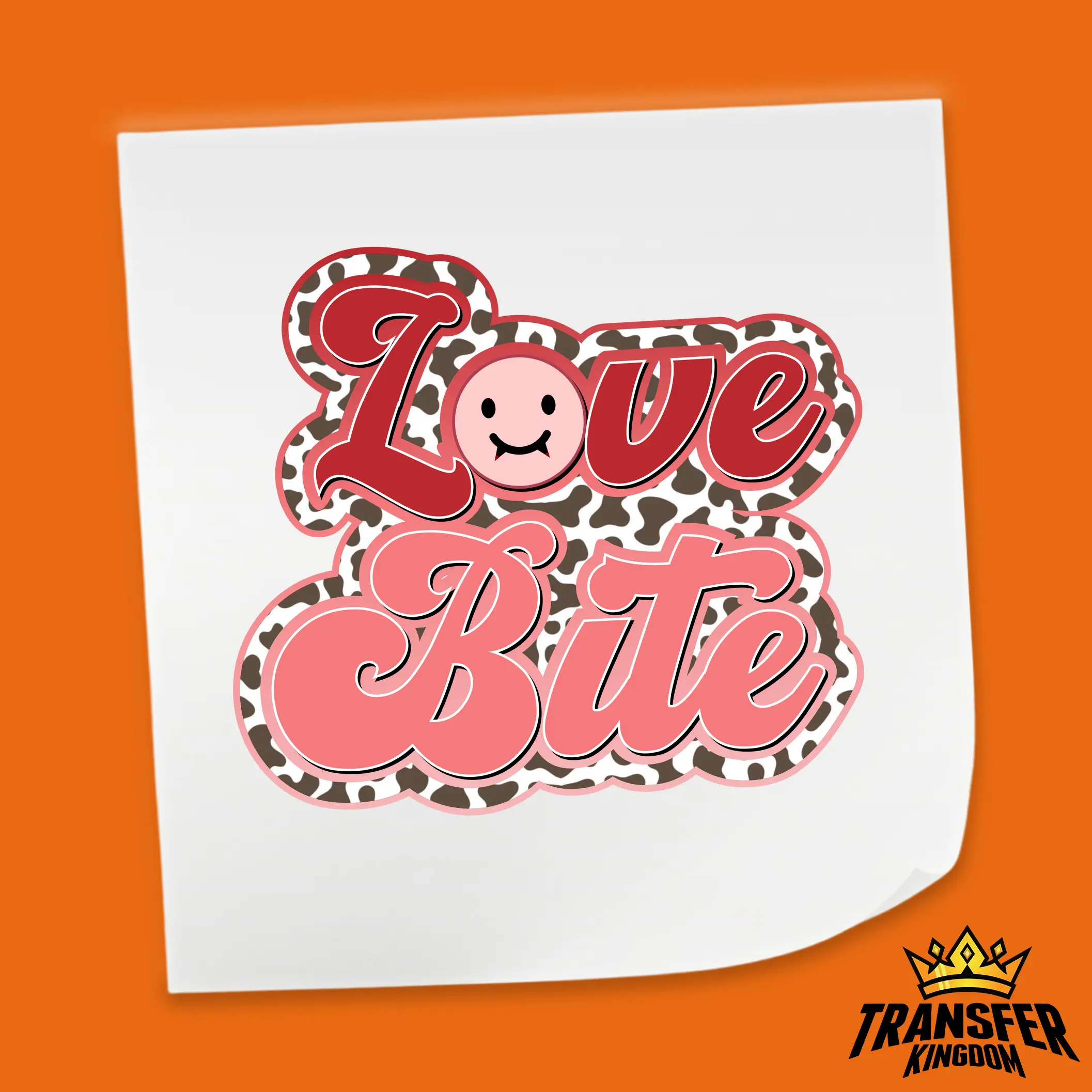 Love Bite Design - Valentine's Day DTF Heat Transfer Sheet