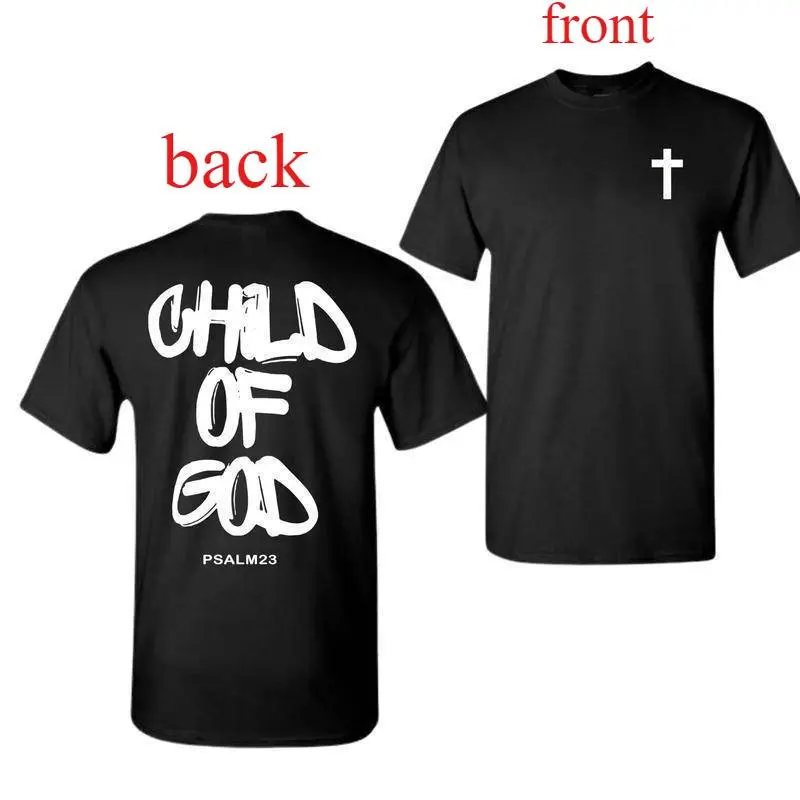 2 Sided Child of God T-Shirt, Corinthians Inspirational Christian Tee, Jesus Faith Unisex Shirt