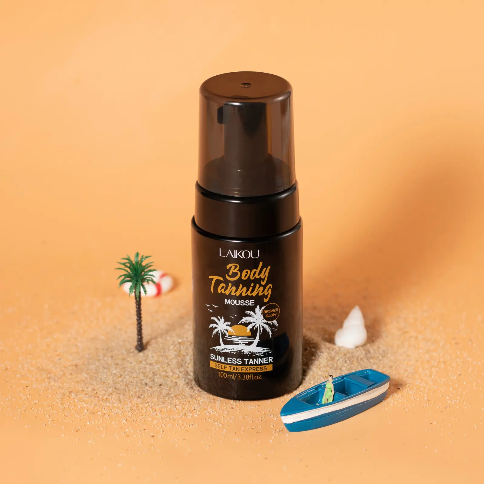 100ML Beauty Mousse, Quick Color Natural Bronze, Lightweight Moisturizing, 8 Hour Color Show, Contains Dha, Refreshing Non-Sticky