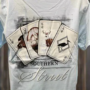 Southern Strut Hunting Cards Short Sleeve T-Shirt Mens or Womens