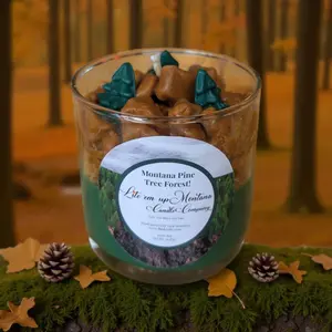 Montana Pine Tree Forest Candle