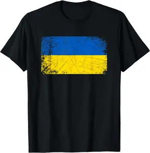 Vintage Made In UKRAINE UKRAINIAN Flag Gift T-Shirt Classic