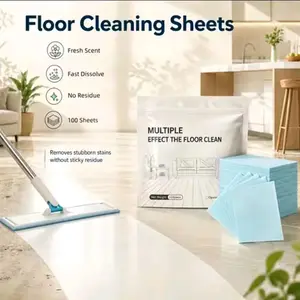 100 Pcs Floor Cleaning Tablets, Multi-surface Cleaner, Suitable for Hardwood, Laminate Floors, Tiles and RV Walls, Antibacterial & Deodorizing Maintenance