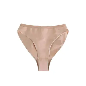 Girl'S Women'S Ballet Briefs Tan Cotton Seamless Dance Underwear For Gymnastics, Daily Life