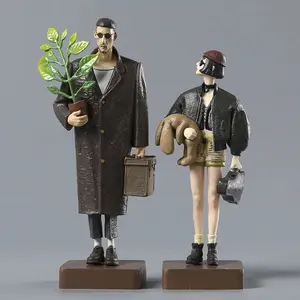 The Professional Leon & Mathilda Figurine Doll Collectible Model Decoration Toy 2-pack with Unique Outfits and Accessories for Collectors Featuring Distinctive Outfits and Accessories