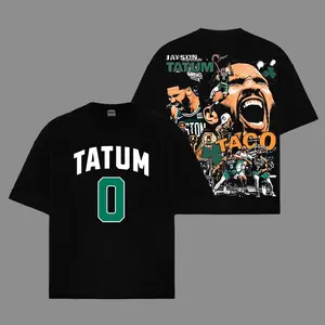 [Go-Sports] Jayson Tatum 'Taco'' For Celtics Nation Premium Cotton T-Shirt (Made In US), Green Teamers Hoop Fans Shirt, Game Day Outfits, Gift For Celtics Basketball Fans, Basketball Graphic Tee