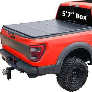 Hard Folding Truck Bed Tonneau Cover Compatiable with Dodge Ram 1500 Classic&New(2009-2025) 5.7 FT Short Box w/o Rambox, Tri Fold Style