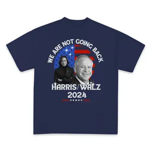 We Are Not Going Back T-Shirt Sweatshirt, Hoodie, Kamala Harris Shirt, Vote Election Shirt for Men & Women, Comfortable Cotton Harris Walz Shirt