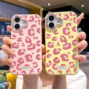 1 luxurious leopard print crystal transparent shiny phone case, compatible with iPhone 17/16/15/14/13/12/11, soft shockproof full coverage phone case, sweet and cool style, a gift for friends, family, and yourself.