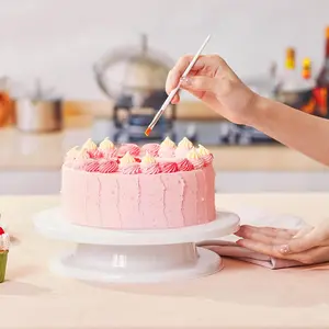 Cake Decorating Stand, 1 Count Household Kitchen Baking Cake Stand, Rotatable Cake Decorating Stand, Home Kitchen Tool