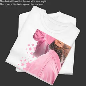 Pink Outfit Stars Fan Shirt Hip Hop R&B Graphic Tee Fashion Cotton, Full Colors, Full Sizes, For Men, For Women