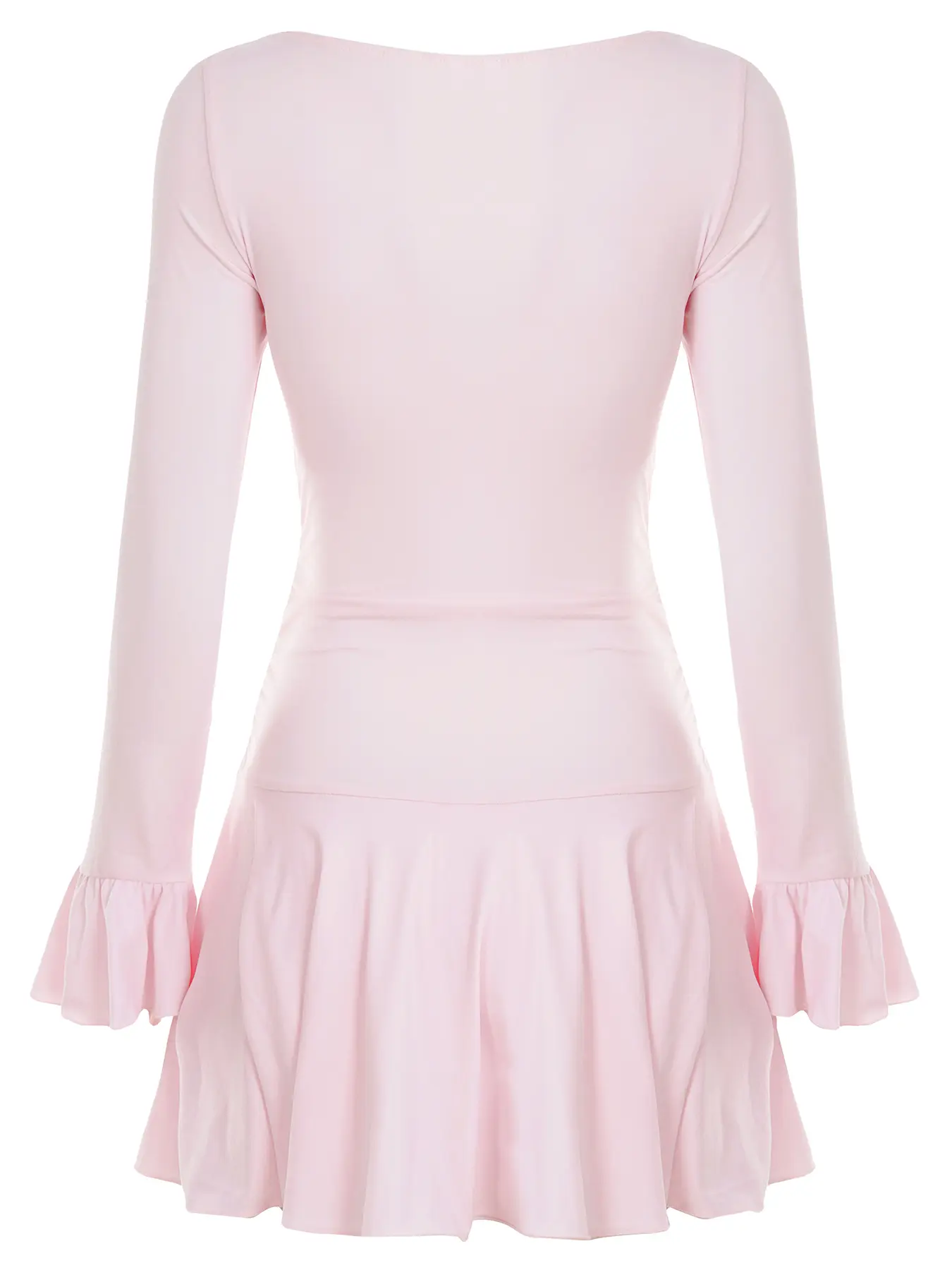 beaded knee length dress Terani 232C1125 Prom Dress - Blush