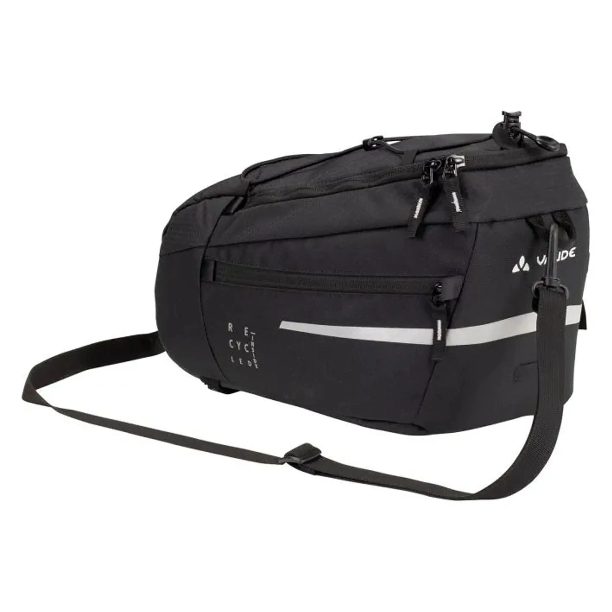 Vaude Silkroad M Bicycle Trunk Bag - KLICKfix Ready, Black, Bicycle Bag