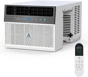 White 6000BTU  Window Air Conditioner with WiFi  U Shaped Window Air Conditioner Unit  6 Modes  Energy Efficient  110V 60Hz  Cools 350 Square Feet