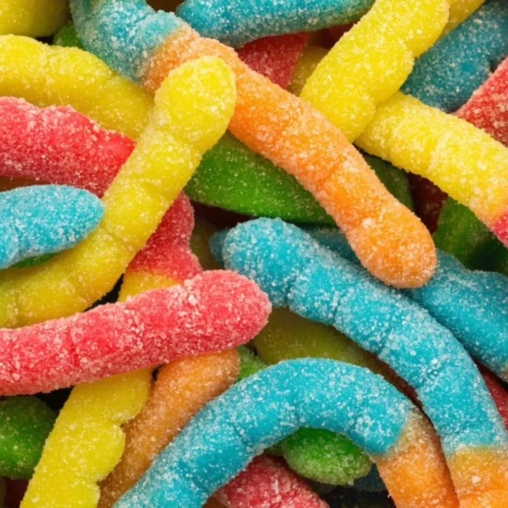 AMISH Walnut Creek Sour Mini Gummi Worms 11oz
