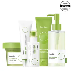 [beplain Official] Poreless Filter Skin Recipe | Skin Detox 5-PC Set | Cleansing Oil, Foam, Mask, Serum & Cream | Skin Repair & Calming Care